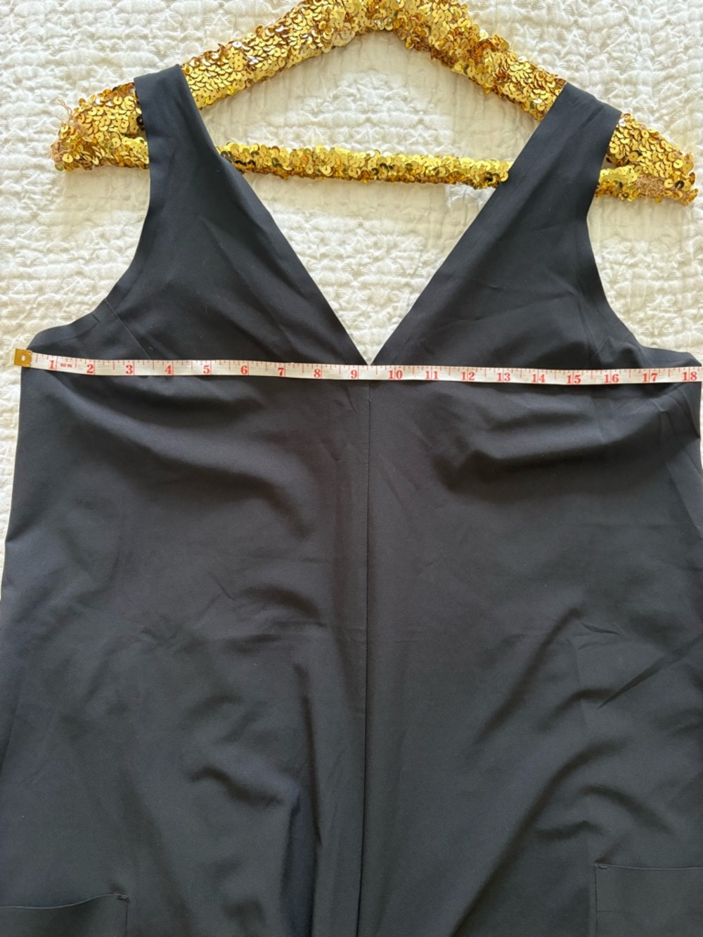 Athleta Womens Sarasota Wide Leg Cropped Black Jumpsuit Pockets Size S - Picture 3 of 7